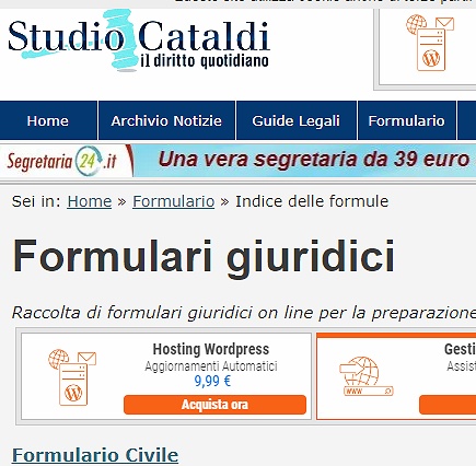 Studio Cataldi Formulari Giuridici